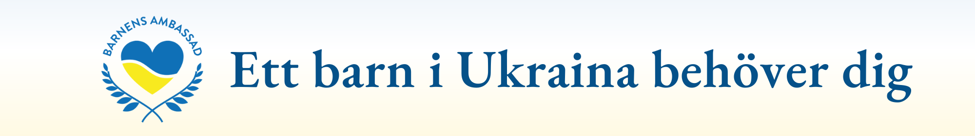 Barnens Ambassad för barn i Ukraina header image
